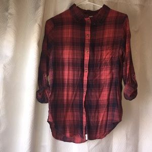 Summertime red and blue flannel